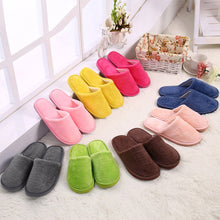 Load image into Gallery viewer, 2019 Women Men Shoes Slippers Men Warm Home Plush Soft Slippers Indoors Anti-skid Winter Floor Bedroom Shoes chaussures femme